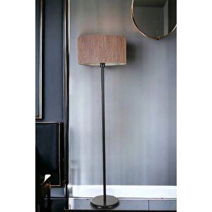Bambu 04 Abajurlu Lambader Si̇yah
