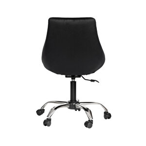 Krom Metal Ayaklı Ofis Çocuk Odası Çalışma Sandalyesi (ayarlanilabi̇li̇r) Ori̇on
