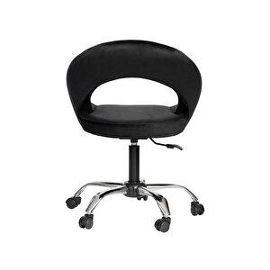 Krom Metal Ayaklı Ofis Çocuk Odası Çalışma Sandalyesi (ayarlanilabi̇li̇r) Raton