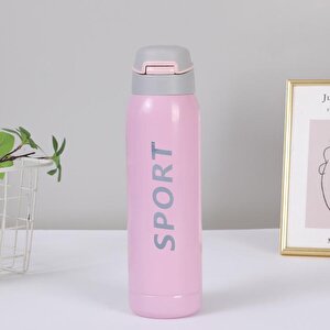 Çeli̇k Termos Suluk Çi̇ft Katmanli, Pembe, 23x6 Pembe