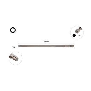 T30 X 150 Mm Torx Uçlu Bits Uzun Cb/8159