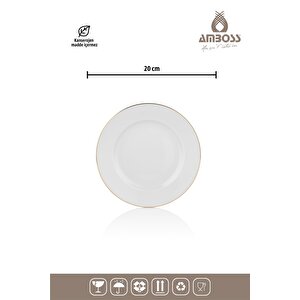Hare 53 Parça Porselen Yemek Takimi - Gold