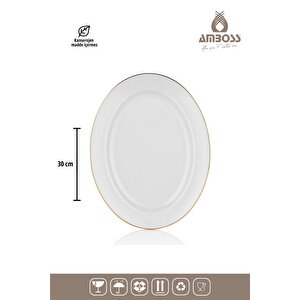 Hare 53 Parça Porselen Yemek Takimi - Gold