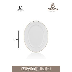 Hare 53 Parça Porselen Yemek Takimi - Gold