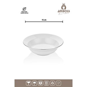 Hare 53 Parça Porselen Yemek Takimi - Gümüş