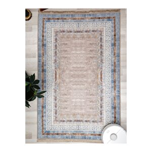 Dijital Baskılı Yıkanabilir Kaymaz Taban Salon Ve Oturma Odası Halısı 5016h 40x60 cm