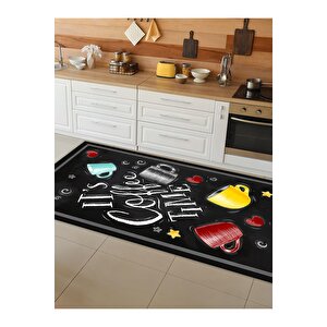 Makinede Yıkanabilir Kaymaz Taban Leke Tutmaz Dijital Baskı Mutfak Halısı 6323m 180x300 cm