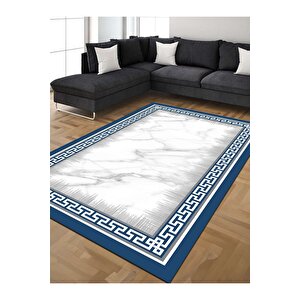 Dijital Baskılı Yıkanabilir Kaymaz Taban Salon Ve Oturma Odası Halısı 6631h 100x160 cm