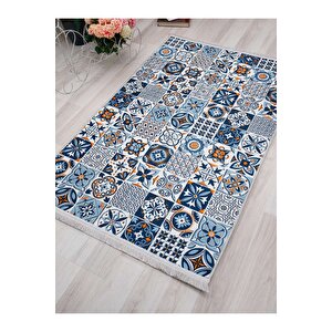 Dijital Baskılı Yıkanabilir Kaymaz Taban Salon Ve Oturma Odası Halısı 6764h 80x150 cm