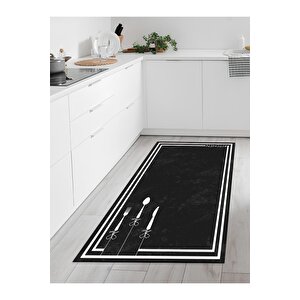 Makinede Yıkanabilir Kaymaz Taban Leke Tutmaz Dijital Baskı Mutfak Halısı 5007m 160x200 cm