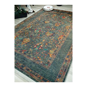 Dijital Baskılı Yıkanabilir Kaymaz Taban Salon Ve Oturma Odası Halısı 0076h 80x400 cm