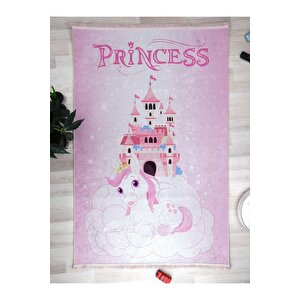 Prenses Kız Halısı Yıkanabilir Kaymaz Taban Çocuk Odası 6677c 160x280 cm