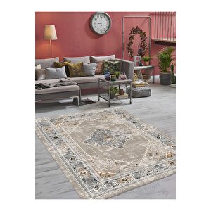 Dijital Baskılı Yıkanabilir Kaymaz Taban Salon Ve Oturma Odası Halısı 6102h 100x250 cm