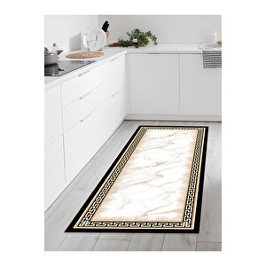 Makinede Yıkanabilir Kaymaz Taban Leke Tutmaz Dijital Baskı Mutfak Halısı 6631m 80x150 cm