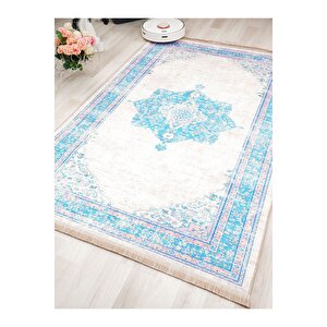 Dijital Baskılı Yıkanabilir Kaymaz Taban Salon Ve Oturma Odası Halısı 6103h 80x350 cm