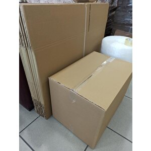 Koli Kutu Taşınma Seti, 60x40x40 10'lu Çift Oluklu Boş Karton , Bandı, 10m Balonlu Naylon