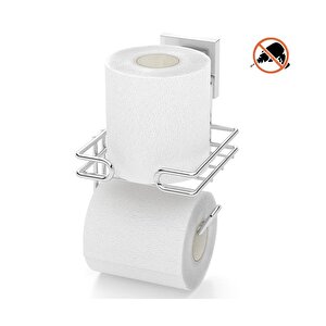 Tekno Tel Ef-275 Yapışkanlı Yedekli Tuvalet Wc Kağıtlık Krom