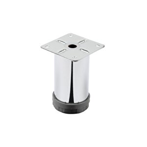 Mobilya Ayağı Metal 8 Cm Alttan Ayarlı 42 Mm Krom Ayak