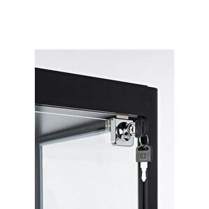 Camlı Vitrin - Camlı Dolap - Camlı Koleksiyon Vitrini - Cam Raf - Teşhir Vitrini 180x80x40