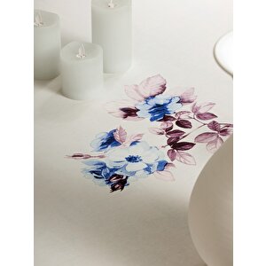 Cotton Box Pano Baskılı Masa Örtüsü Grazra Lila 170x170