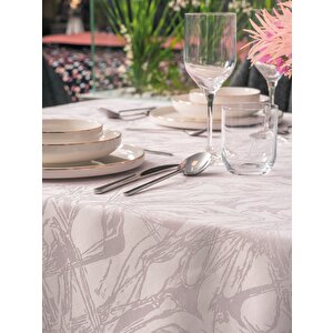 Cotton Box Jakarlı Dertsiz Masa Örtüsü Lavinia Lavanta 155x160