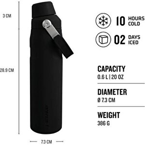 The Aerolight Iceflow 0.60 Lt Siyah Soğuk Su Termosu