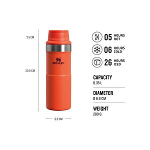 Stanley Klasik Trigger Action Turuncu 0.35 Lt Termos Bardak