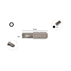 T30 X 25 Mm Torx Bits Uç Cb/811