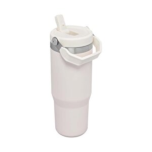 The Iceflow Flip Straw Açık Pembe 0,89 Lt Pipetli Termos Bardak