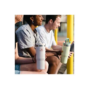 Stanley The Iceflow Flip Straw Açık Pembe 0,89 Lt Pipetli Termos Bardak