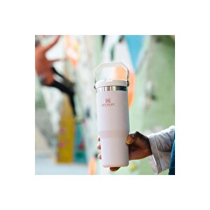 Stanley The Iceflow Flip Straw Açık Pembe 0,89 Lt Pipetli Termos Bardak