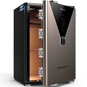 HAKAN KASA Vulcan Serisi Dijital Şifreli & Parmak İzli Akıllı Çelik Kasa DZ-70