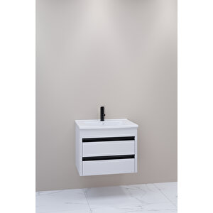 Levante 65 Cm Beyaz Lavabolu Alt Modül