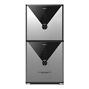 Vulcan Serisi Dz-100 Çift Kapılı Çelik Kasa Dokunmatik Şifre + Parmak Izi + Wifi Akıllı Kontrol
