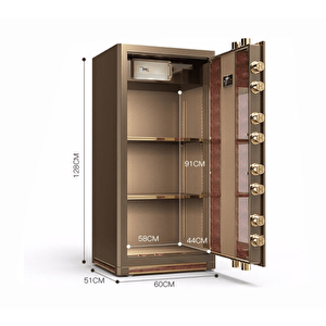 Armor Serisi Dijital Şifreli & Parmak İzli Akıllı ve Ağır Çelik Kasa A1D120