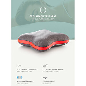 Visco Klimalı Karbon İplikli Kelebek Yastık