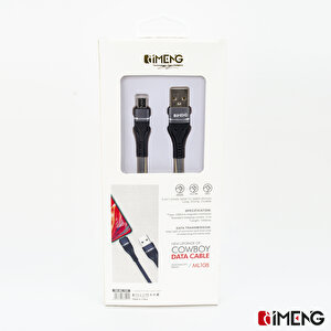 İmeng İnfinix Smart 7 3.1a Usba To Micro Örgülü Data Ve Şarj Hızlı Kablosu Gri