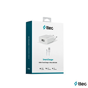 Ttec İphone 13 Mini Smart Fast Charger 2.1a Seyahat Şarj Aleti + Lightning Usb Kablo
