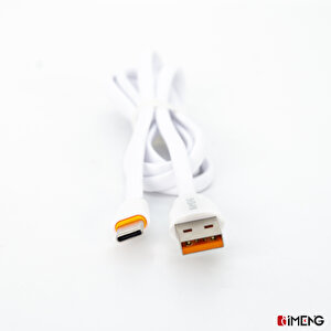 İmeng Redmi Note 12 Pro İle Uyumlu 3.1a Usba To Type-c Data Ve Hızlı Şarj Kablosu Beyaz