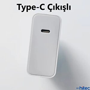 Schitec 120w Super Turbo Type-c Çıkışlı Hızlı Şarj Aleti Type-c To Type-c Kablolu Set