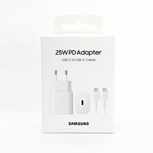 Samsung Galaxy A54 5g Fast Charging 25w Type-c Çıkışlı Kablolu Şarj Aleti Beyaz(samsung Türkiye Garantili)