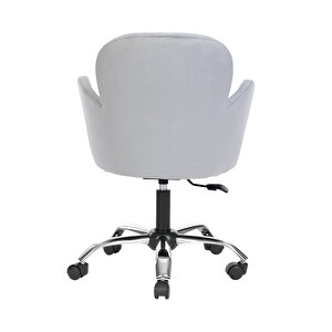 Krom Metal Ayaklı Ofis Çocuk Odası Çalışma Sandalyesi (ayarlanabi̇li̇r) Kelebek