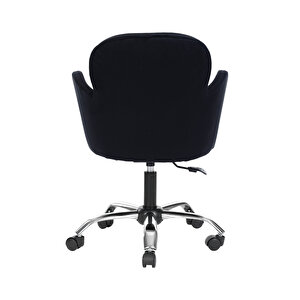 Krom Metal Ayaklı Ofis Çocuk Odası Çalışma Sandalyesi (ayarlanabi̇li̇r) Kelebek