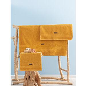 %100 Pamuk Wellness Havlu Seti Sunset Sarı