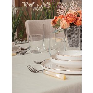 Plain Masa Örtüsü Krem 155x220