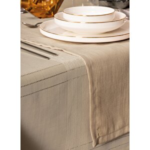 Antique Masa Örtüsü Seti Jasmine Bej 155x220