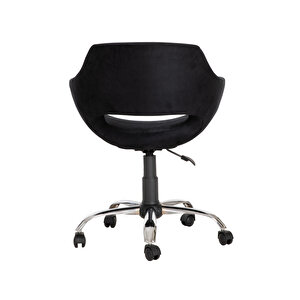 Krom Metal Ayaklı Ofis Çocuk Odası Çalışma Sandalyesi (ayarlanilabi̇li̇r)