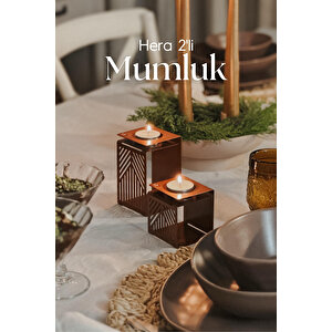 Hera 2'li Mumluk Seti Bakır