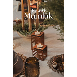 Hera 2'li Mumluk Seti Bakır
