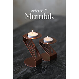 Anteros 2'li Mumluk Seti Bakır
